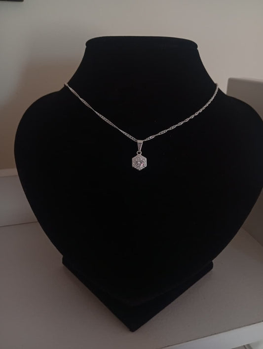 Collar Rombo Brillante