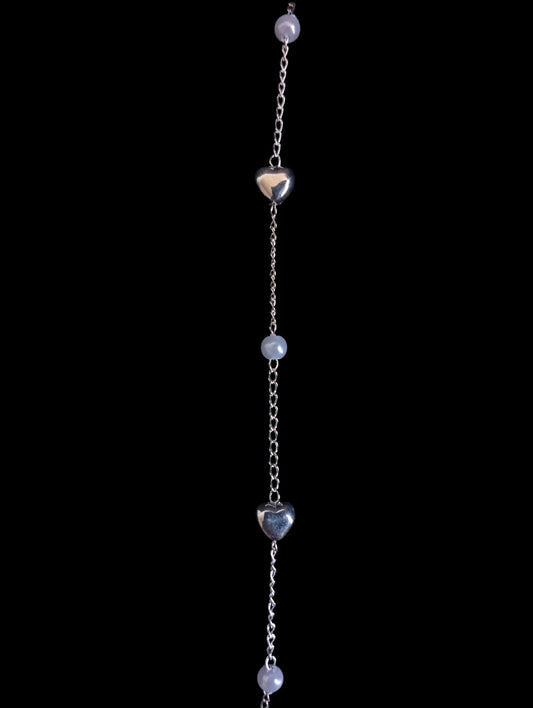 Pulsera Perlas y Corazones